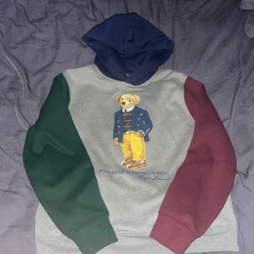 kids polo ralph lauren hoodie, size L